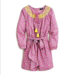 💜 NWT Pink Block Prints Romper with Tassels